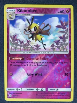 Ribombee 93/149 Reverse Holo - Pokemon Cards #4J - Image 1