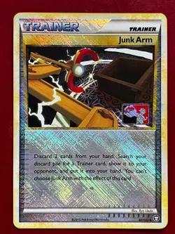 Junk arm 87/102 Professor Play Player Rewards Promo Pokemon Card NM 3 - Image 1