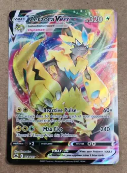 Pokemon- Zeraora VMAX 054/159- Ultra Rare Card- Crown Zenith - Image 1