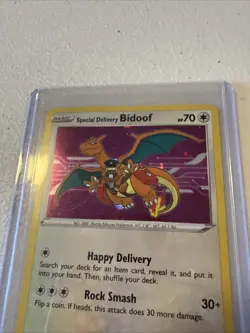 Special Delivery Bidoof - SWSH177 - Pokemon Sword & Shield Promo Holo Card NM - Image 4