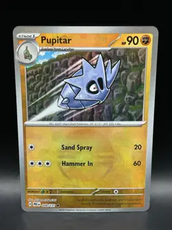Poke Ball Reverse Holo Pupitar 048/131 - Pokemon Prismatic Evolution Card - NM - Image 1