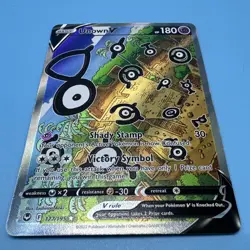 Pokemon TCG English Card Silver Tempest Unown V Alt Art 177/195 - Image 3