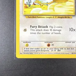 Pokemon Doduo Base Set 48/102 Common Regular 50 HP Basic Card - Image 3