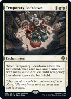 x1 Temporary Lockdown R MTG Dominaria United M/NM, English - Image 1