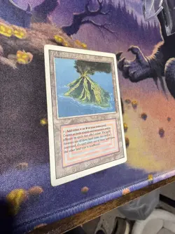 Magic The Gathering MTG Volcanic Island Revised Edition Moderately Played - Image 4