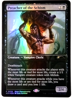 Preacher of the Schism - Game Day & Store Championship Promos -FOIL - EN- P 0034 - Image 1