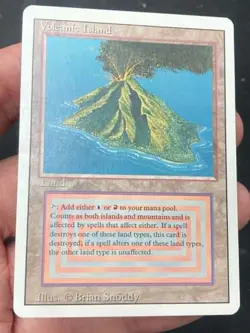 ***Volcanic Island (Ring Ding)*** MTG Revised Magic Kid Icarus - Image 3