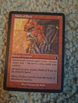MTG Magic the Gathering 1x Mark of Fury - Urza's Destiny LP - Image 1