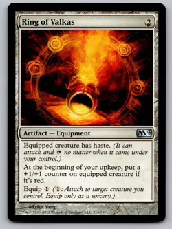 Ring of Valkas 214 Uncommon Magic 2013 (M13) Magic: The Gathering Near Mint - Image 1