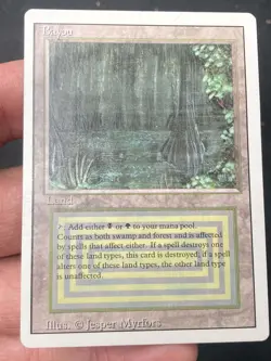 ***Bayou (Indent & Light Ring Ding)*** MTG Revised Magic Kid Icarus - Image 3