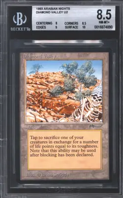 Magic MTG Arabian Nights Diamond Valley BGS 8.5 (8, 8.5, 9, 10) NEAR MINT NM - Image 1