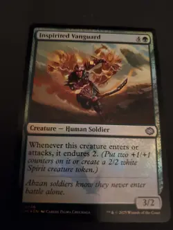 NM Foil Inspirited Vanguard, MTG, Tarkir Dragonstorm, Magic the Gathering, 146 - Image 1
