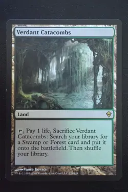 Magic The Gathering MTG VERDANT CATACOMBS Zendikar LP Lightly Played - Image 1