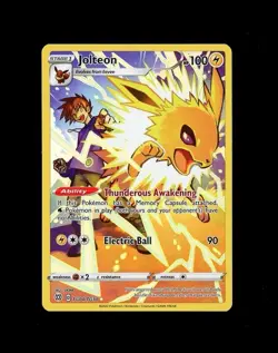 2022 Pokemon BRILLIANT STARS TRAINER GALLERY JOLTEON FULL ART HOLO TG04/TG30 NM! - Image 1