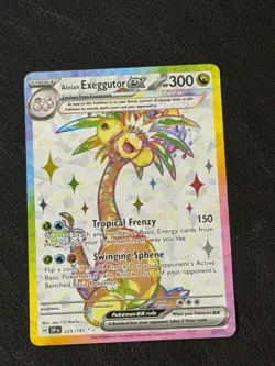 Alolan Exeggutor ex 225/191 Ultra Rare Holo SV08: Surging Sparks Pokemon TCG - Image 1
