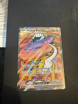 Pokemon TCG Raging Bolt EX Holo Ultra Rare Card 196/162SV05 Temporal Forces - Image 1