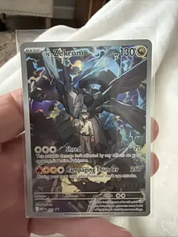 Pokemon N's Zekrom Full Art Holo Dragon Card MEP 031 HP 130 English - Image 1