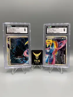 Pokemon Darkrai & Cresselia LEGEND Top & Bottom Set Triumphant CGC Sequential 9s - Image 1