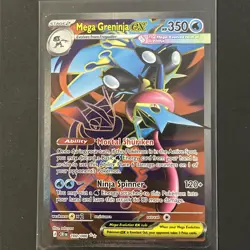 Mega Greninja ex 100/086 FA Full Art Chaos Rising CRI Pokemon TCG English - Image 1