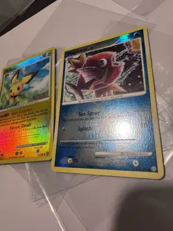 Pokemon TCG Platinum Pichu Stamped 45 Magikarp 65 Reverse Holo 2 Card Lot - 2008 - Image 5