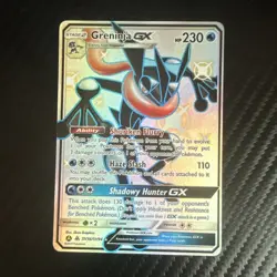 Greninja GX SV56/SV94 Hidden Fates Shiny Vault Full Art Shiny Holo Rare - Image 1