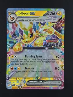 2025 Pokemon JOLTEON EX #030/131 Prismatic Evolutions Double Rare Stamped ENG - Image 1