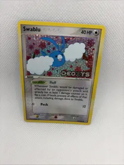 Pokemon Swablu EX Deoxys Stamped Reverse Holo79/107 2005 NM Condition Rare Card - Image 1
