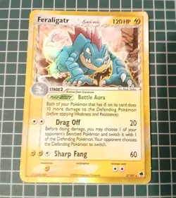 Feraligatr (Delta Species) 2/101 Dragon Frontiers Holo Pokemon Card - Image 2