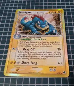 Feraligatr (Delta Species) 2/101 Dragon Frontiers Holo Pokemon Card - Image 3