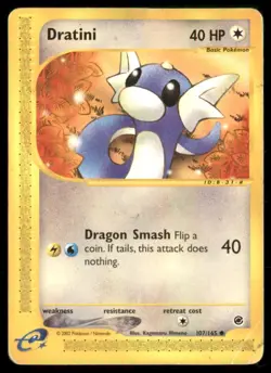 Dratini 107/165 Non Holo Pokemon Expedition E-Reader Pokemon TCG HP - Image 1