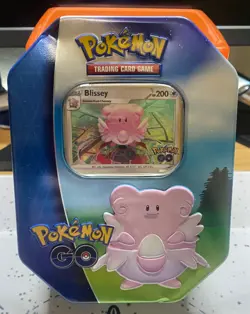 Pokemon Trading Card Game Pokemon Go TCG Blissey Tin New and Factory Sealed - Image 1