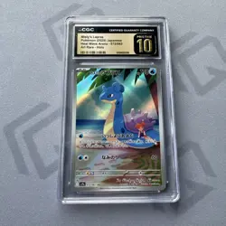 CGC 10 Pristine Misty's Lapras 072/063 AR Art Rare Heat Wave Arena sv9a Pokemon - Image 1