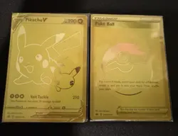 Pokemon Celebrations Pikachu V & Pokeball Gold Promos Sealed SWSH145 & SWSH146 - Image 1