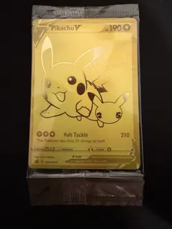 Pokemon Celebrations Pikachu V & Pokeball Gold Promos Sealed SWSH145 & SWSH146 - Image 2