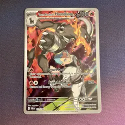 Pokemon TCG Team Rocket's Houndoom Destined Rivals 191/182 Illustration Rare - Image 1