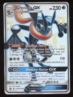 2019 Sun & Moon Hidden Fates Greninja GX Shiny Rare #SV56/SV94 - Image 1
