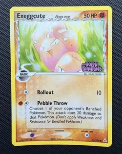 Exeggcute 65/110 - Pokemon - Holon Phantoms - Delta Species - Reverse Holo - NM - Image 1