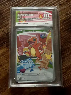 Ace 10 Charmander 038 First Partner Illustration Promo Gem Mint Pokemon - Image 1