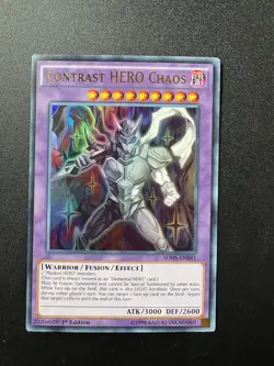 Yu-Gi-Oh! Contrast Hero Chaos Hero Strike SDHS-EN041 Ultra Rare 1st ED NM - Image 1