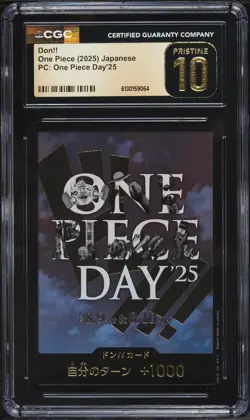 CGC 10 Pristine One Piece 2025 Don Promo One Piece Day'25 Japanese - Image 1