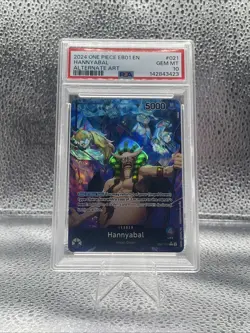 One Piece Hannyabal Alternate Art Leader EB01-021 Psa 10 - Image 1