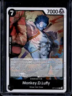 2026 One Piece Adventure on Kami's Island Monkey.D.Luffy Rare #OP15-092 - Image 1