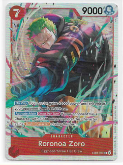ONE PIECE ADVENTURE ON KAMI'S ISLAND RORONOA ZORO EB04-007 FOIL (NEVER PLAYED) - Image 1