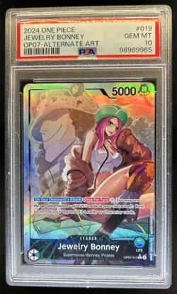2024 One Piece 500 Years in the Future Jewelry Bonney Alt Art #OP07-019 PSA 10 - Image 1