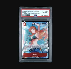 2022 One Piece OP01 EN Nami Alternate Art Errata #016 PSA 10 GEM MINT - Image 1