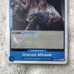 Bandai One Piece CCG Dracule Mihawk ST03-005 Regular English 5000 Power - Image 2