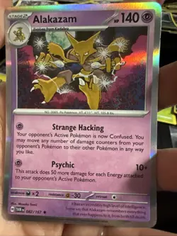 Pokemon TCG - Rare Holo Alakazam 82/167 - Twilight Masquerade 2024 MINT - Image 1