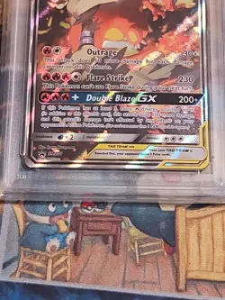 Pokemon Sun & Moon Black Star Promo PSA 8 Reshiram & Charizard GX ALT ART SM201 - Image 3