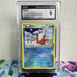 2012 Pokemon Boundaries Crossed Delibird 38/149 Pokemon League 4th Place CGC 10 - Image 1