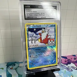2012 Pokemon Boundaries Crossed Delibird 38/149 Pokemon League 4th Place CGC 10 - Image 2